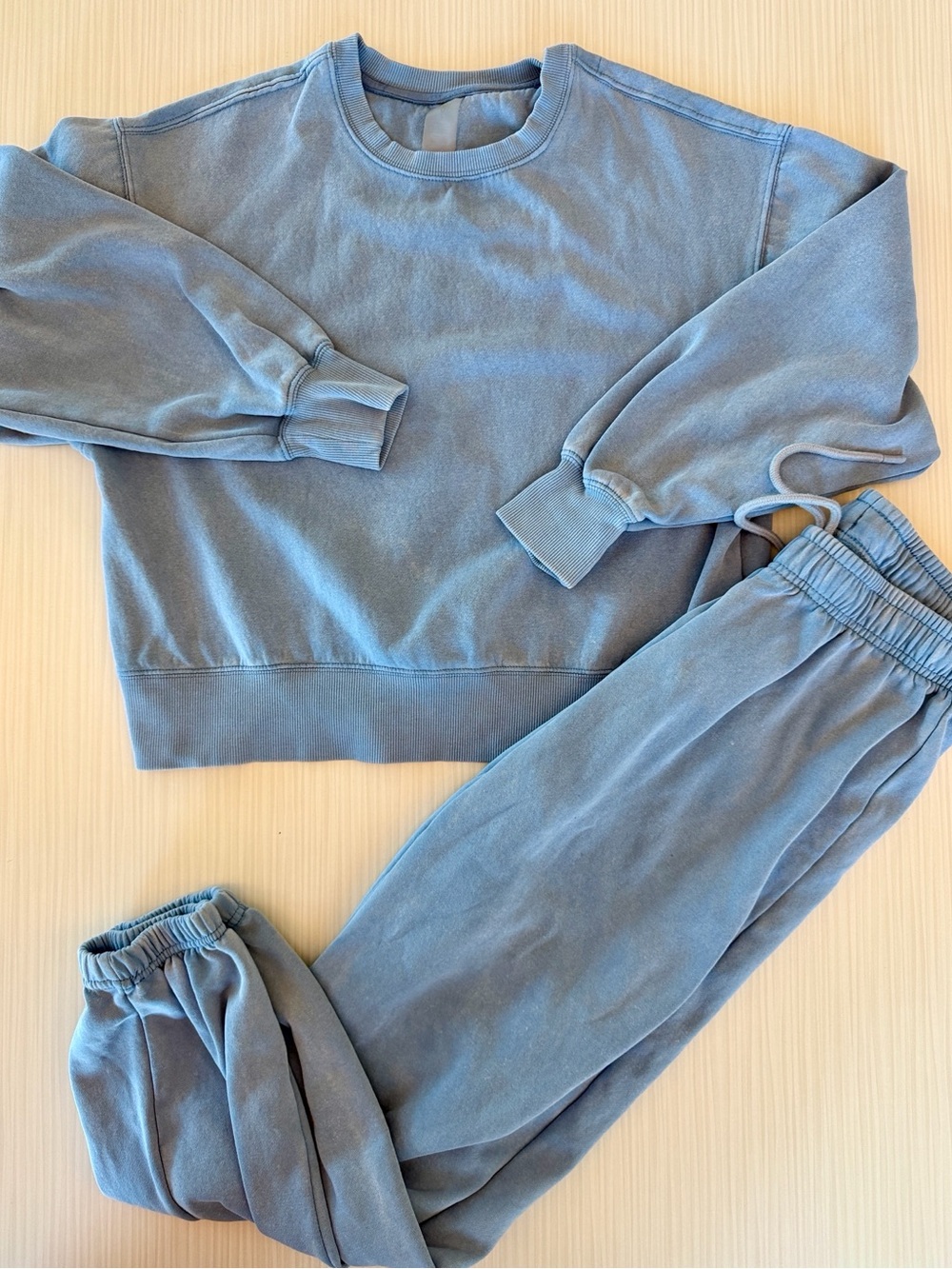 Harmony + Balance Women's Dusty Blue Track Sweatshirt & Joggers Set